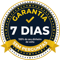 Selo de Garantia 7 Dias - 100% do dinheiro de volta - Sem perguntas